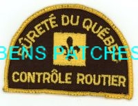 CANADA,QUEBEC,SURETE DU QUEBEC CONTROLE ROUTIER 1